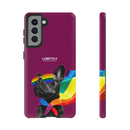 LGBTQWorldwide - ,,GLÜCKLICHER HUND" Doppelgehäuse Handyhülle Accessories, Glossy, iPhone Cases, Matte, Phone accessory, Phone Cases, Samsung Cases, Thermo, Valentine's Day Picks lgbtq Bekleidung Accessoires unisex Zubehör