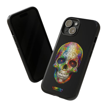 LGBTQWorldwide - ,,SKULL HEAD" Doppelgehäuse Handyhülle Accessories, Glossy, iPhone Cases, Matte, Phone accessory, Phone Cases, Samsung Cases, tough, Valentine's Day Picks lgbtq Bekleidung Accessoires unisex Zubehör