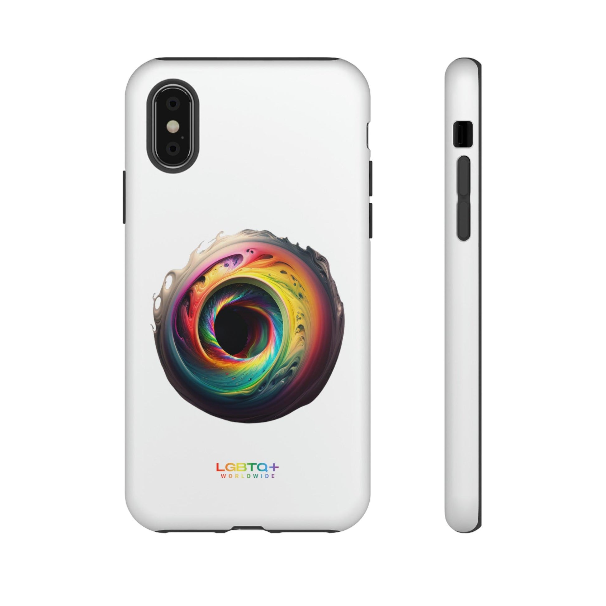 LGBTQWorldwide - ,,SCHWARZES LOCH" Doppelgehäuse Handyhülle Accessories, Glossy, iPhone Cases, Matte, Phone accessory, Phone Cases, Samsung Cases, tough, Valentine's Day Picks lgbtq Bekleidung Accessoires unisex Zubehör