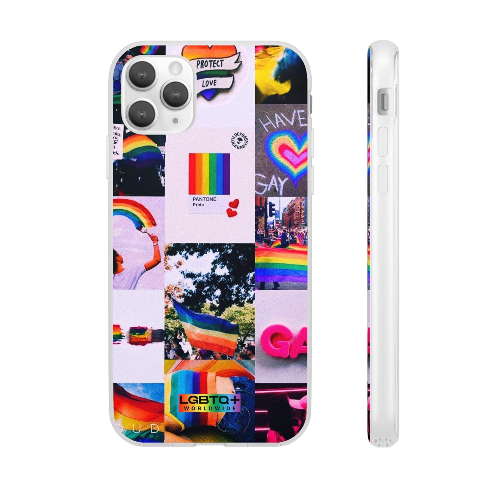 LGBTQWorldwide - ,,REGENBOGEN" Flexible Handyhülle Accessories, Case, iPhone, iPhone Cases, Phone accessory, Phone Cases, Samsung Cases, silikon, Valentine's Day promotion lgbtq Bekleidung Accessoires unisex Zubehör