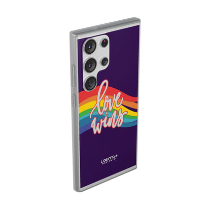 LGBTQWorldwide - ,,LIEBE GEWINNT" Flexible Handyhülle Accessories, Case, iPhone, iPhone Cases, Phone accessory, Phone Cases, Samsung Cases, silikon, Valentine's Day promotion lgbtq Bekleidung Accessoires unisex Zubehör