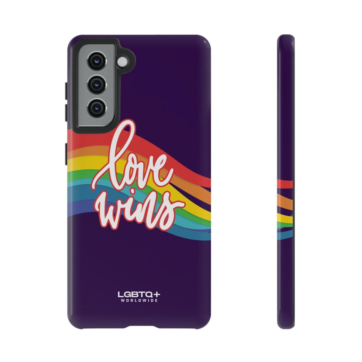 LGBTQWorldwide - ,,LIEBE GEWINNT" Doppelgehäuse Handyhülle Accessories, Glossy, iPhone Cases, Matte, Phone accessory, Phone Cases, Samsung Cases, Thermo, Valentine's Day Picks lgbtq Bekleidung Accessoires unisex Zubehör