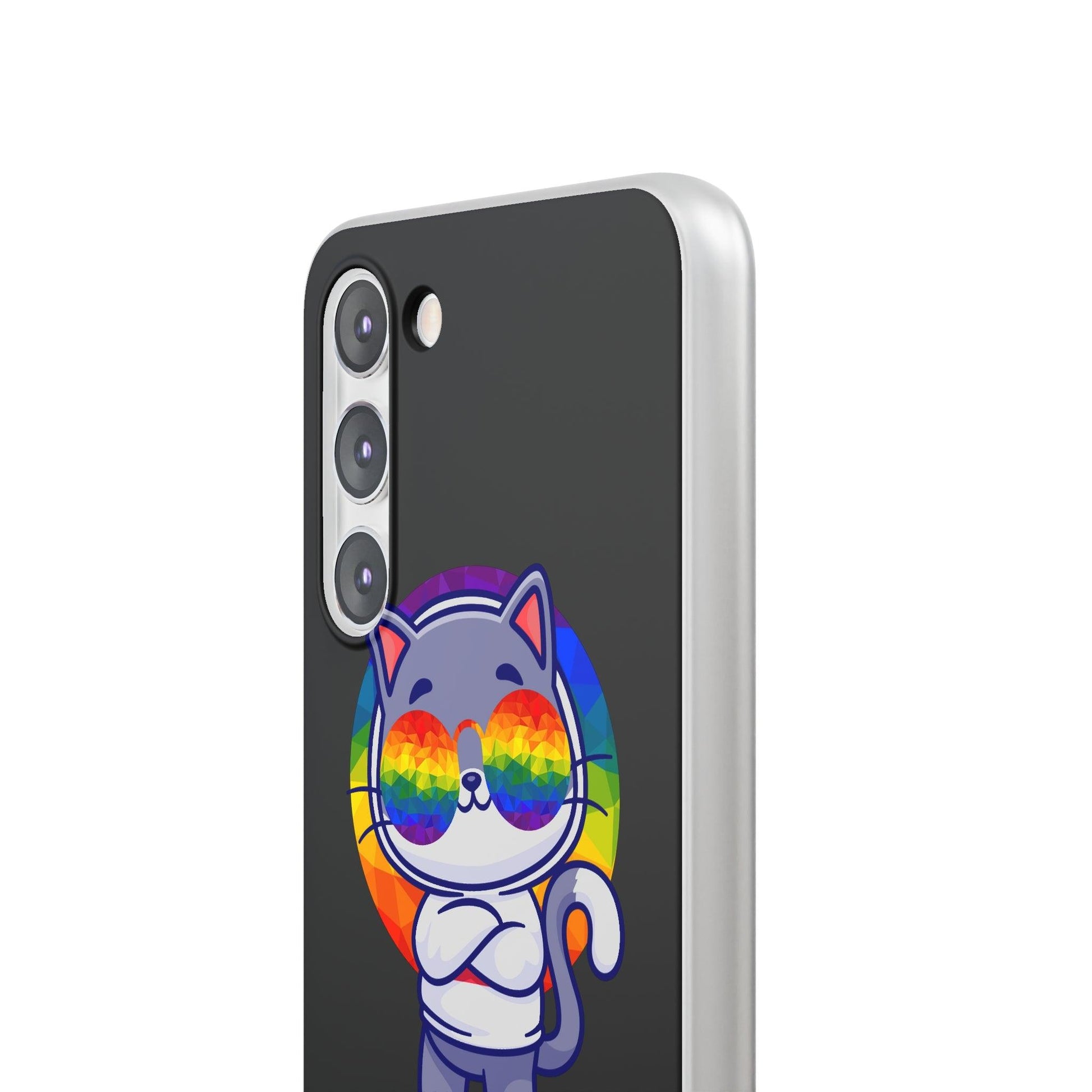 LGBTQWorldwide - ,,PURRIDE" Flexible Handyhülle Accessories, Case, iPhone, iPhone Cases, Phone accessory, Phone Cases, Samsung Cases, silikon, Valentine's Day promotion lgbtq Bekleidung Accessoires unisex Zubehör