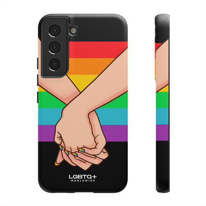 LGBTQWorldwide - ,,TOGETHER PRIDE" Doppelgehäuse Handyhülle Accessories, Glossy, iPhone Cases, Matte, Phone accessory, Phone Cases, Samsung Cases, Thermo, Valentine's Day Picks lgbtq Bekleidung Accessoires unisex Zubehör