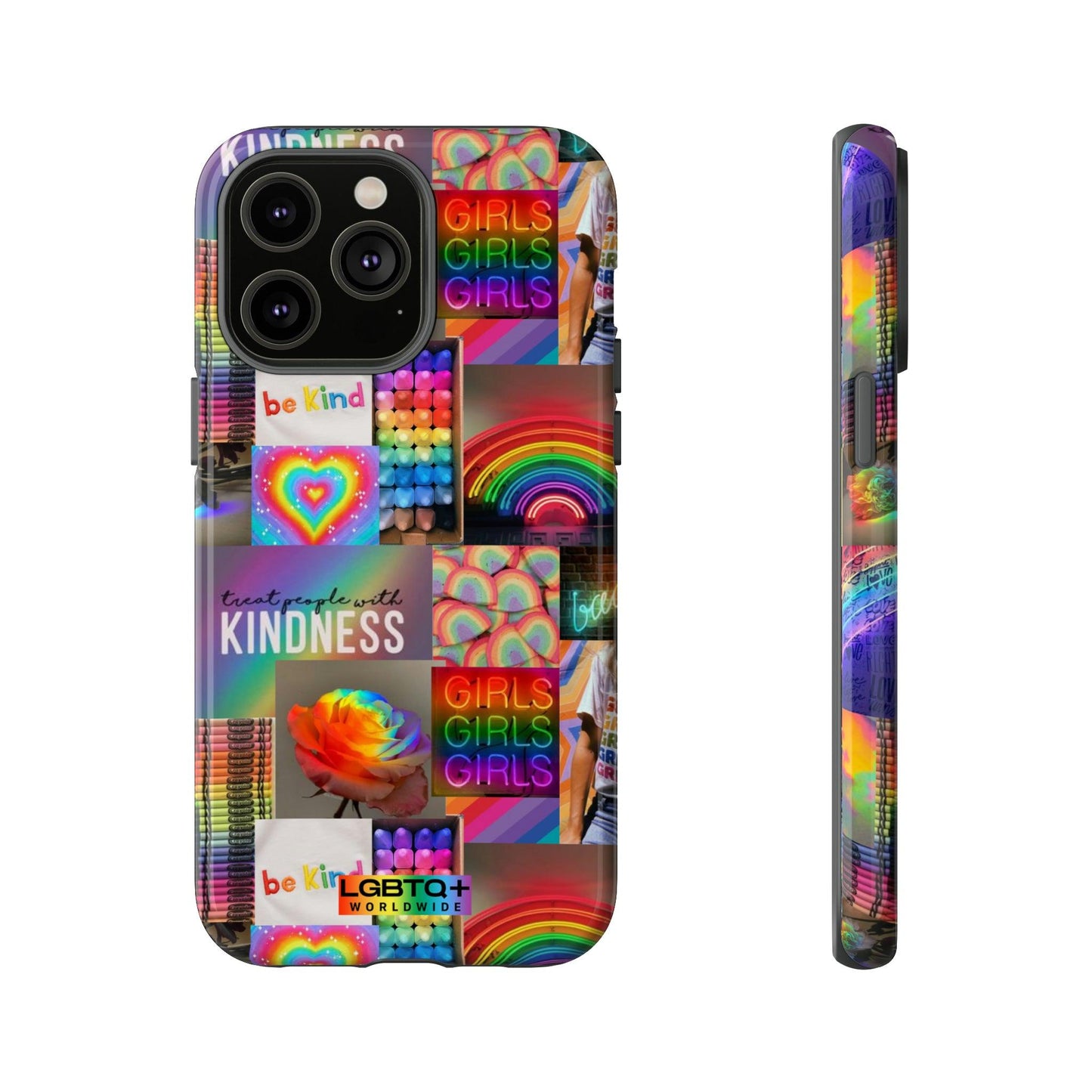 LGBTQWorldwide - ,,FREUNDLICH" Doppelgehäuse Handyhülle Accessories, Glossy, iPhone Cases, Matte, Phone accessory, Phone Cases, Samsung Cases, Thermo, Valentine's Day Picks lgbtq Bekleidung Accessoires unisex Zubehör