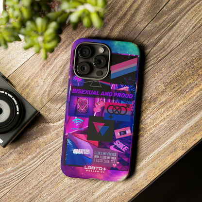 LGBTQWorldwide - ,,BISEXUAL" Doppelgehäuse Handyhülle Accessories, Glossy, iPhone Cases, Matte, Phone accessory, Phone Cases, Samsung Cases, Thermo, Valentine's Day Picks lgbtq Bekleidung Accessoires unisex Zubehör