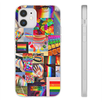 LGBTQWorldwide - ,,COMMUNITY" Flexible Handyhülle Accessories, Case, iPhone, iPhone Cases, Phone accessory, Phone Cases, Samsung Cases, silikon, Valentine's Day promotion lgbtq Bekleidung Accessoires unisex Zubehör