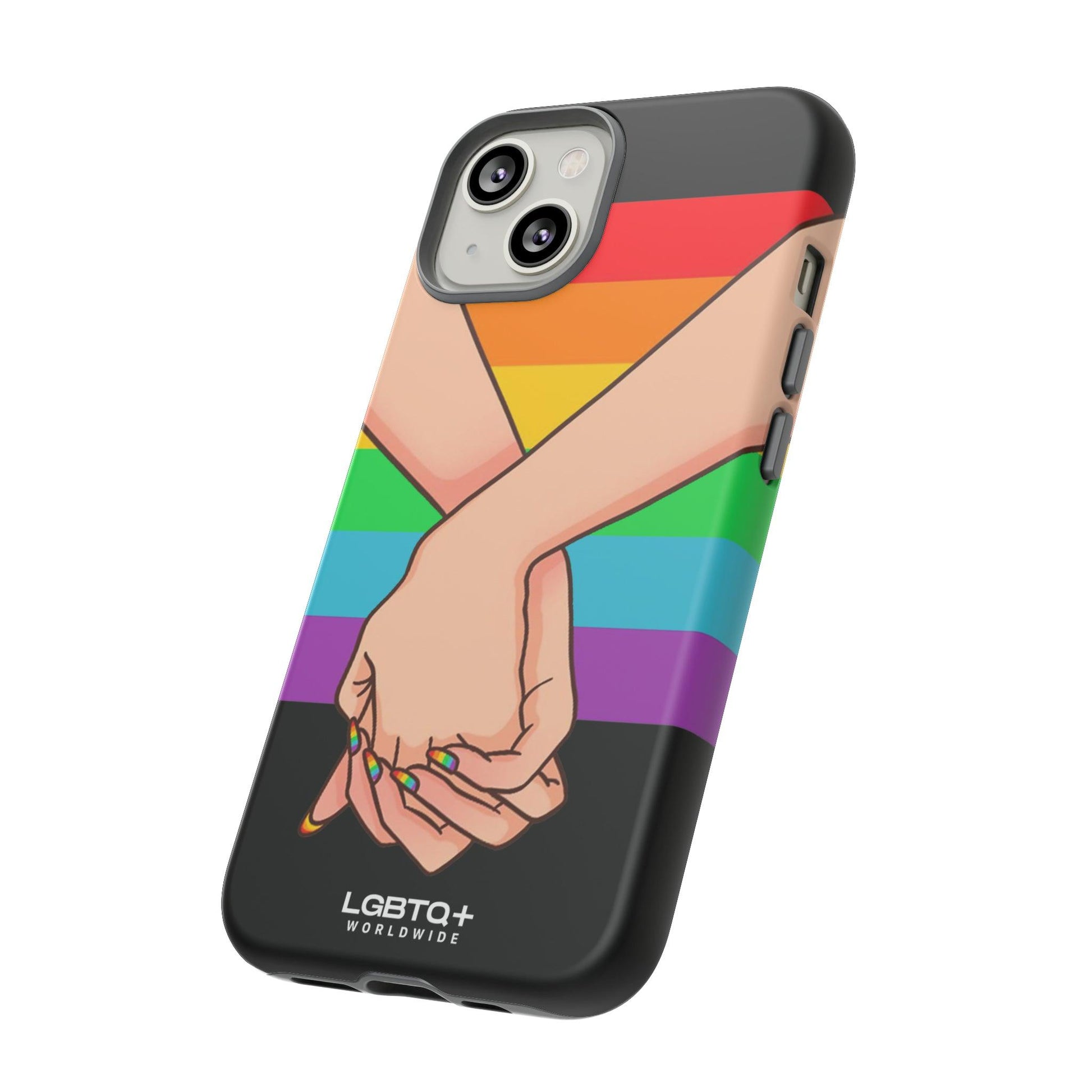 LGBTQWorldwide - ,,TOGETHER PRIDE" Doppelgehäuse Handyhülle Accessories, Glossy, iPhone Cases, Matte, Phone accessory, Phone Cases, Samsung Cases, Thermo, Valentine's Day Picks lgbtq Bekleidung Accessoires unisex Zubehör