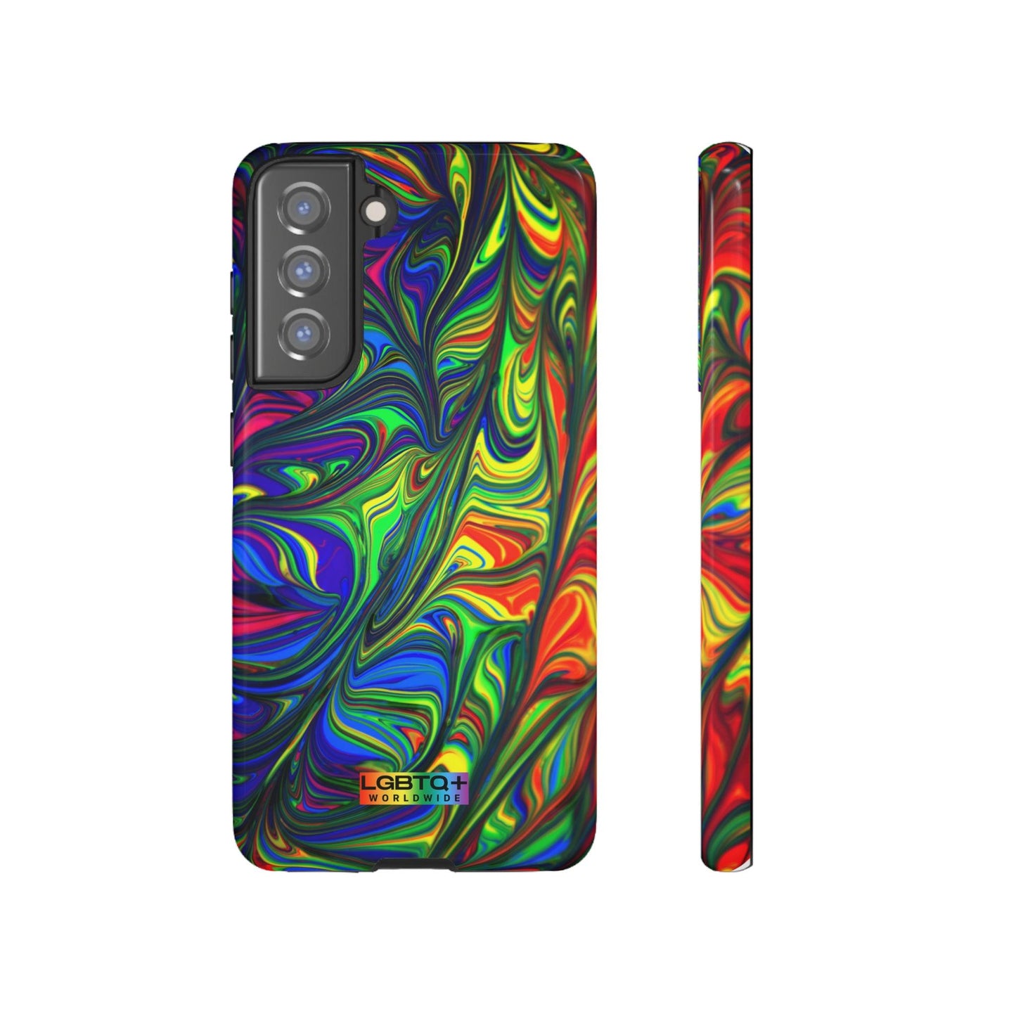 LGBTQWorldwide - ,,ILLUSION" Doppelgehäuse Handyhülle Accessories, Glossy, iPhone Cases, Matte, Phone accessory, Phone Cases, Samsung Cases, Thermo, Valentine's Day Picks lgbtq Bekleidung Accessoires unisex Zubehör