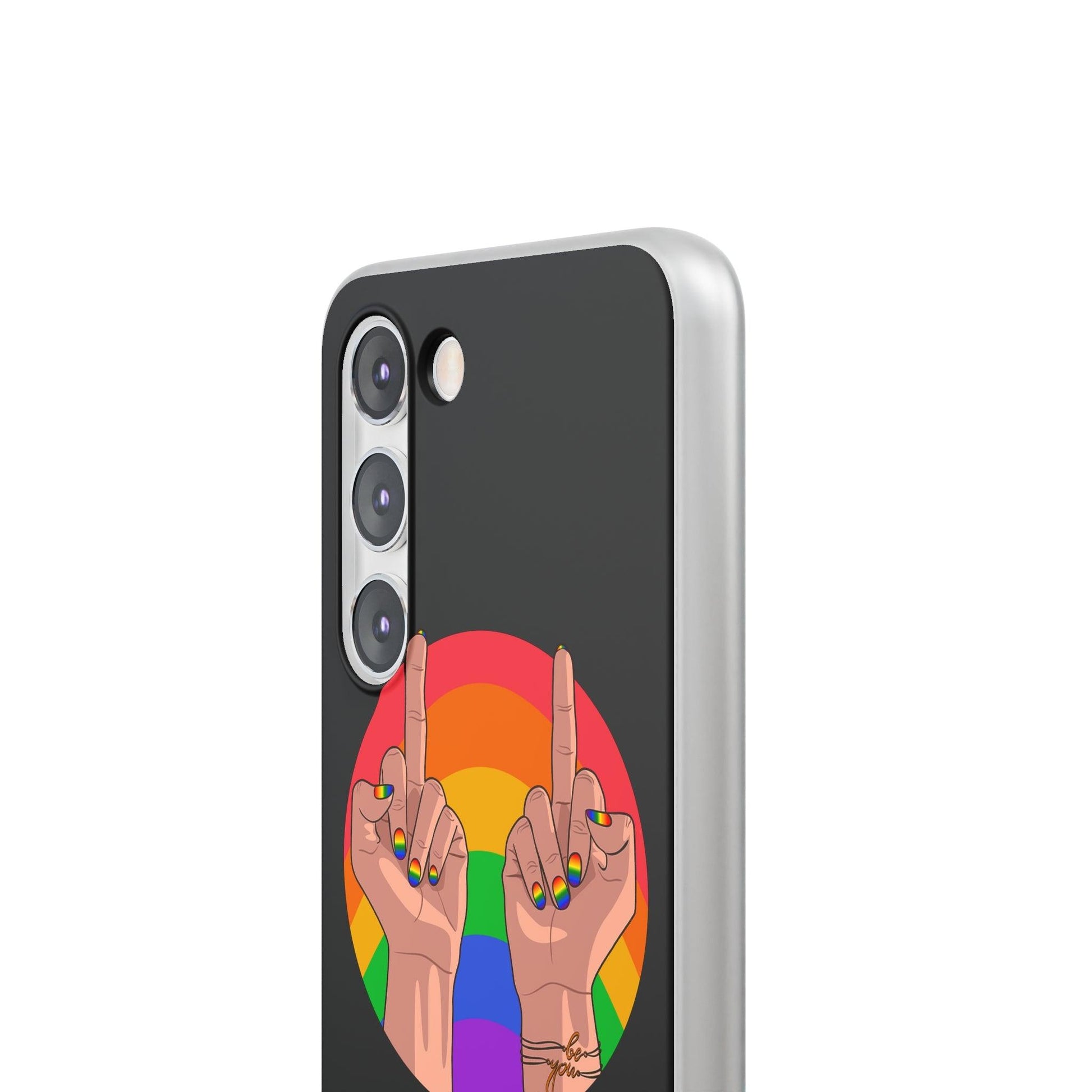 LGBTQWorldwide - ,,GIVE A FUCK" Flexible Handyhülle Accessories, Case, iPhone, iPhone Cases, Phone accessory, Phone Cases, Samsung Cases, silikon, Valentine's Day promotion lgbtq Bekleidung Accessoires unisex Zubehör