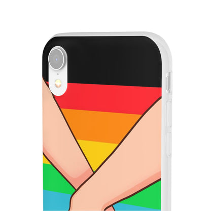 LGBTQWorldwide - ,,TOGETHER PRIDE" Flexible Handyhülle Accessories, Case, iPhone, iPhone Cases, Phone accessory, Phone Cases, Samsung Cases, silikon, Valentine's Day promotion lgbtq Bekleidung Accessoires unisex Zubehör