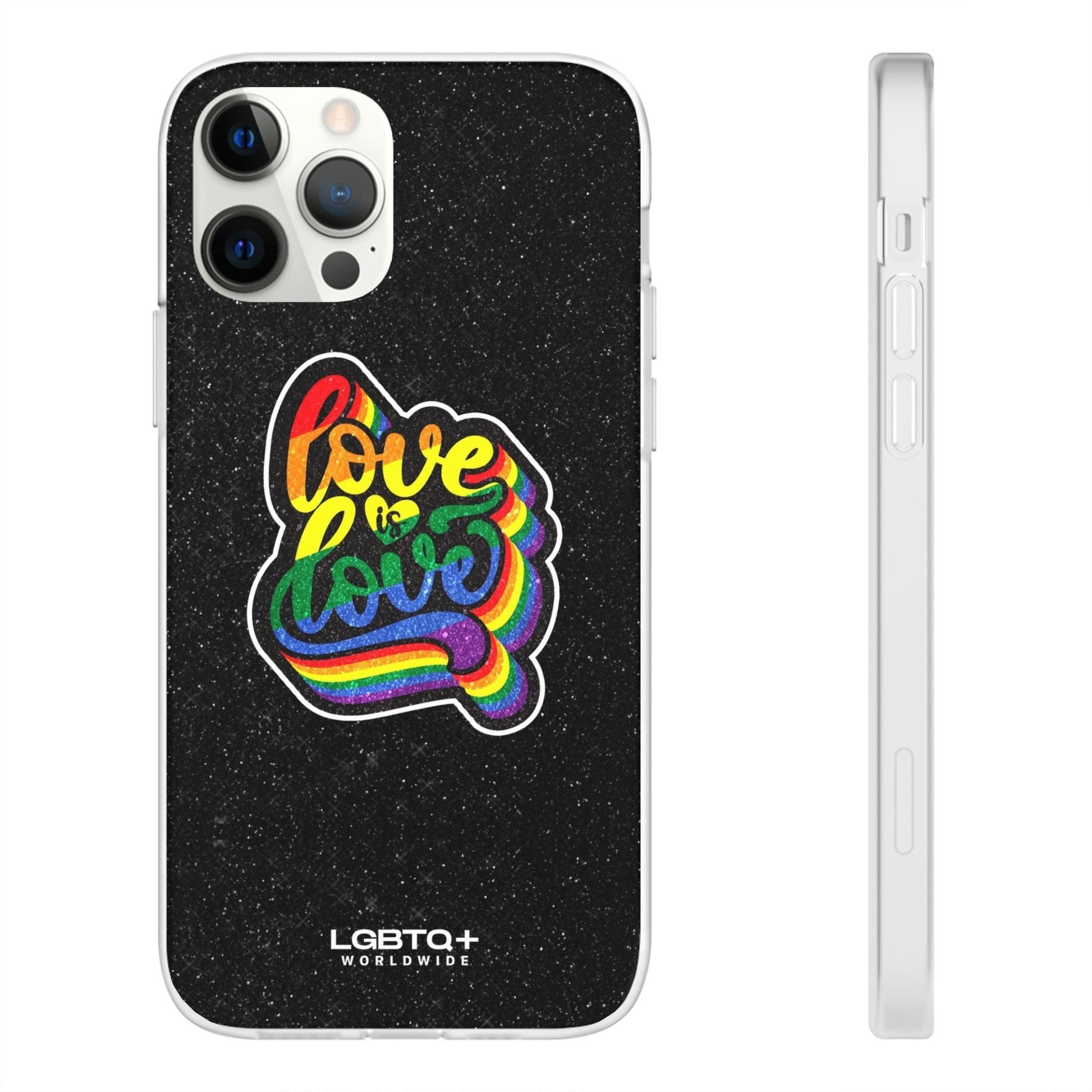 LGBTQWorldwide - ,,LIEBE IST LIEBE" Flexible Handyhülle Accessories, Case, iPhone, iPhone Cases, Phone accessory, Phone Cases, Samsung Cases, Valentine's Day promotion lgbtq Bekleidung Accessoires unisex Zubehör