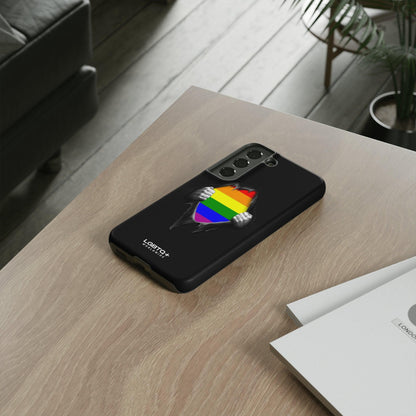 LGBTQWorldwide - ,,SCHWARZES LOCH" Doppelgehäuse Handyhülle Accessories, Glossy, iPhone Cases, Matte, Phone accessory, Phone Cases, Samsung Cases, Thermo, Valentine's Day Picks lgbtq Bekleidung Accessoires unisex Zubehör