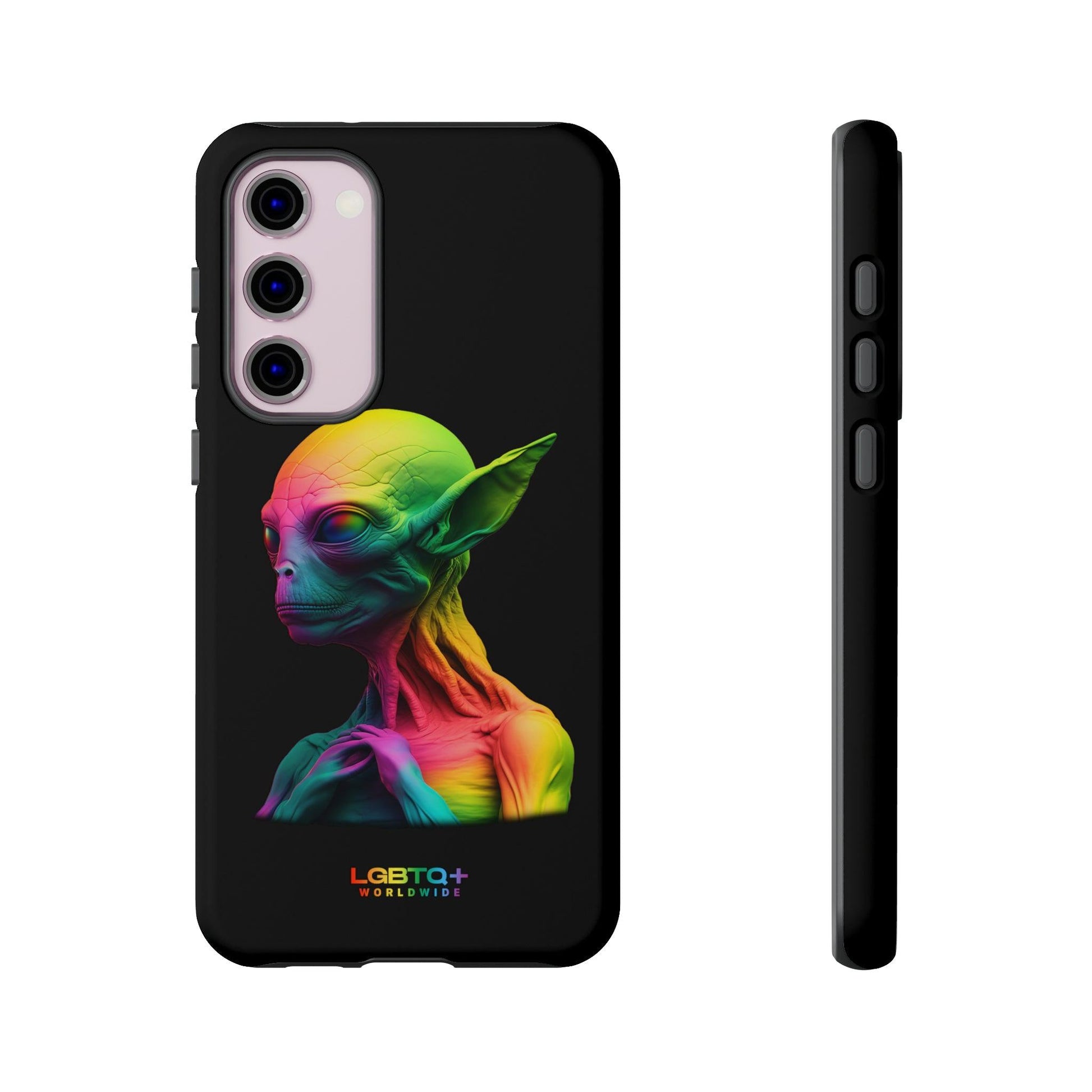 LGBTQWorldwide - ,,ALIEN" Doppelgehäuse Handyhülle Accessories, Glossy, iPhone Cases, Matte, Phone accessory, Phone Cases, Samsung Cases, tough, Valentine's Day Picks lgbtq Bekleidung Accessoires unisex Zubehör