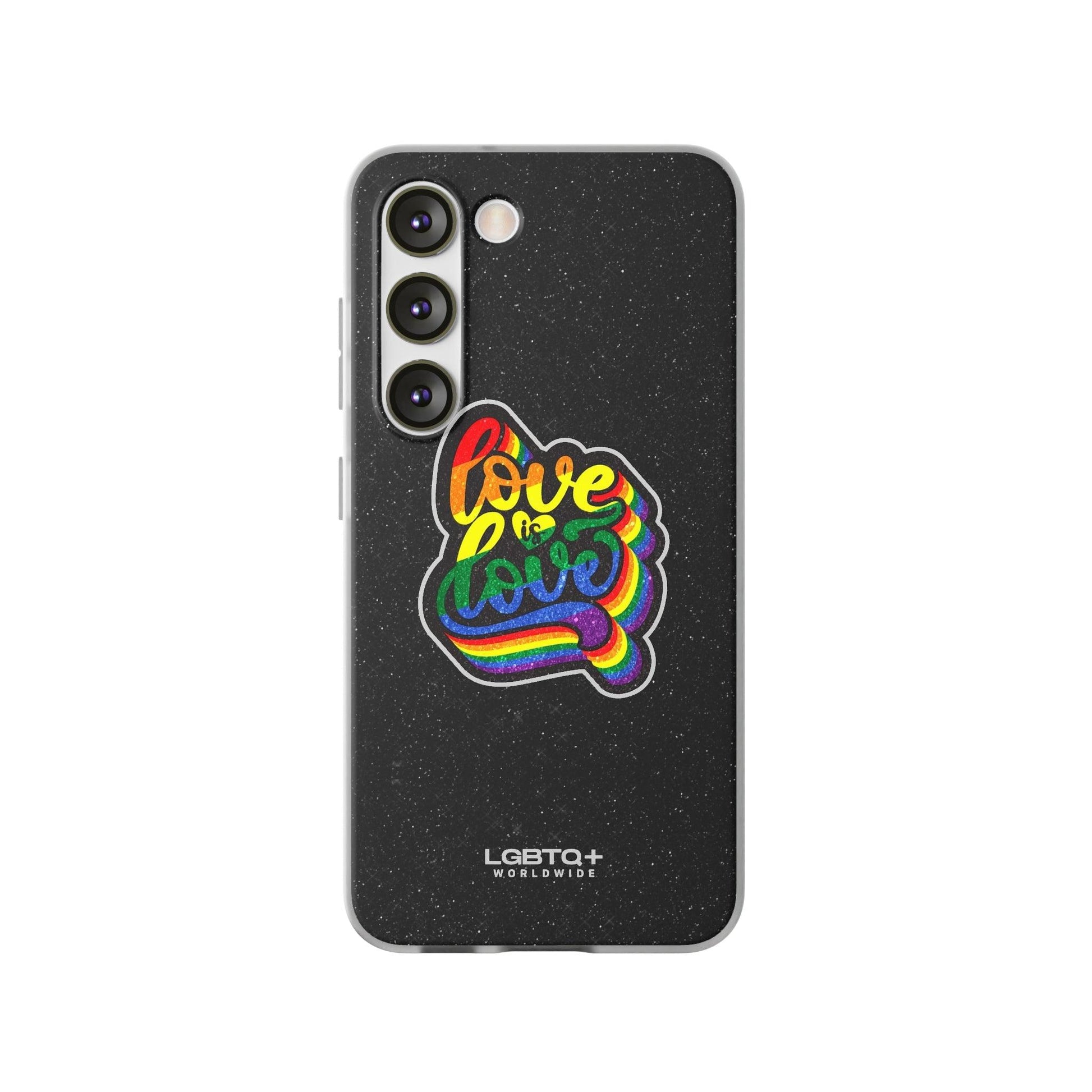 LGBTQWorldwide - ,,LIEBE IST LIEBE" Flexible Handyhülle Accessories, Case, iPhone, iPhone Cases, Phone accessory, Phone Cases, Samsung Cases, Valentine's Day promotion lgbtq Bekleidung Accessoires unisex Zubehör