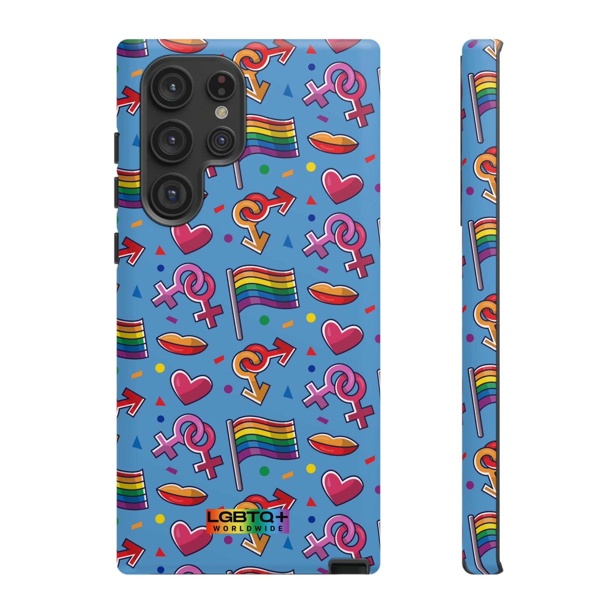 LGBTQWorldwide - ,,FÜHL DICH FREI" Doppelgehäuse Handyhülle Accessories, Glossy, iPhone Cases, Matte, Phone accessory, Phone Cases, Samsung Cases, Thermo, Valentine's Day Picks lgbtq Bekleidung Accessoires unisex Zubehör