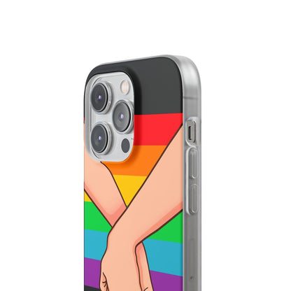 LGBTQWorldwide - ,,TOGETHER PRIDE" Flexible Handyhülle Accessories, Case, iPhone, iPhone Cases, Phone accessory, Phone Cases, Samsung Cases, silikon, Valentine's Day promotion lgbtq Bekleidung Accessoires unisex Zubehör