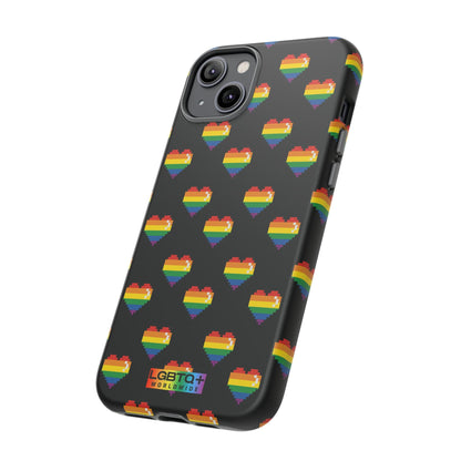 LGBTQWorldwide - ,,COMIC HERZEN" Doppelgehäuse Handyhülle Accessories, Glossy, iPhone Cases, Matte, Phone accessory, Phone Cases, Samsung Cases, Thermo, Valentine's Day Picks lgbtq Bekleidung Accessoires unisex Zubehör