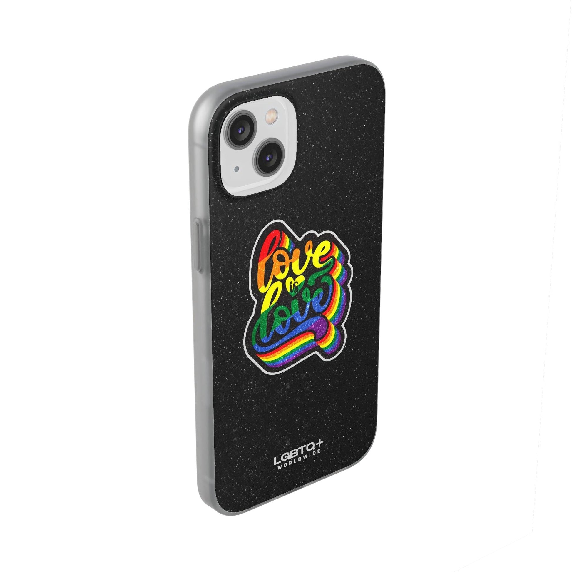 LGBTQWorldwide - ,,LIEBE IST LIEBE" Flexible Handyhülle Accessories, Case, iPhone, iPhone Cases, Phone accessory, Phone Cases, Samsung Cases, Valentine's Day promotion lgbtq Bekleidung Accessoires unisex Zubehör