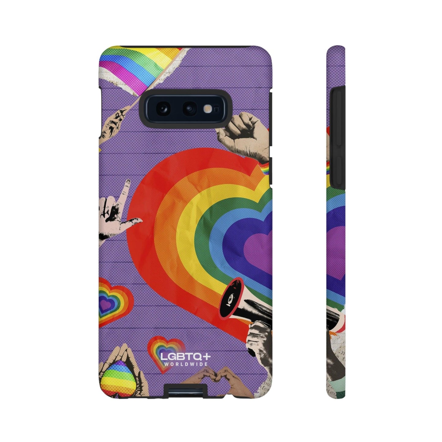 LGBTQWorldwide - ,,REGENBOGEN HERZ" Doppelgehäuse Handyhülle Accessories, Glossy, iPhone Cases, Matte, Phone accessory, Phone Cases, Samsung Cases, Thermo, Valentine's Day Picks lgbtq Bekleidung Accessoires unisex Zubehör