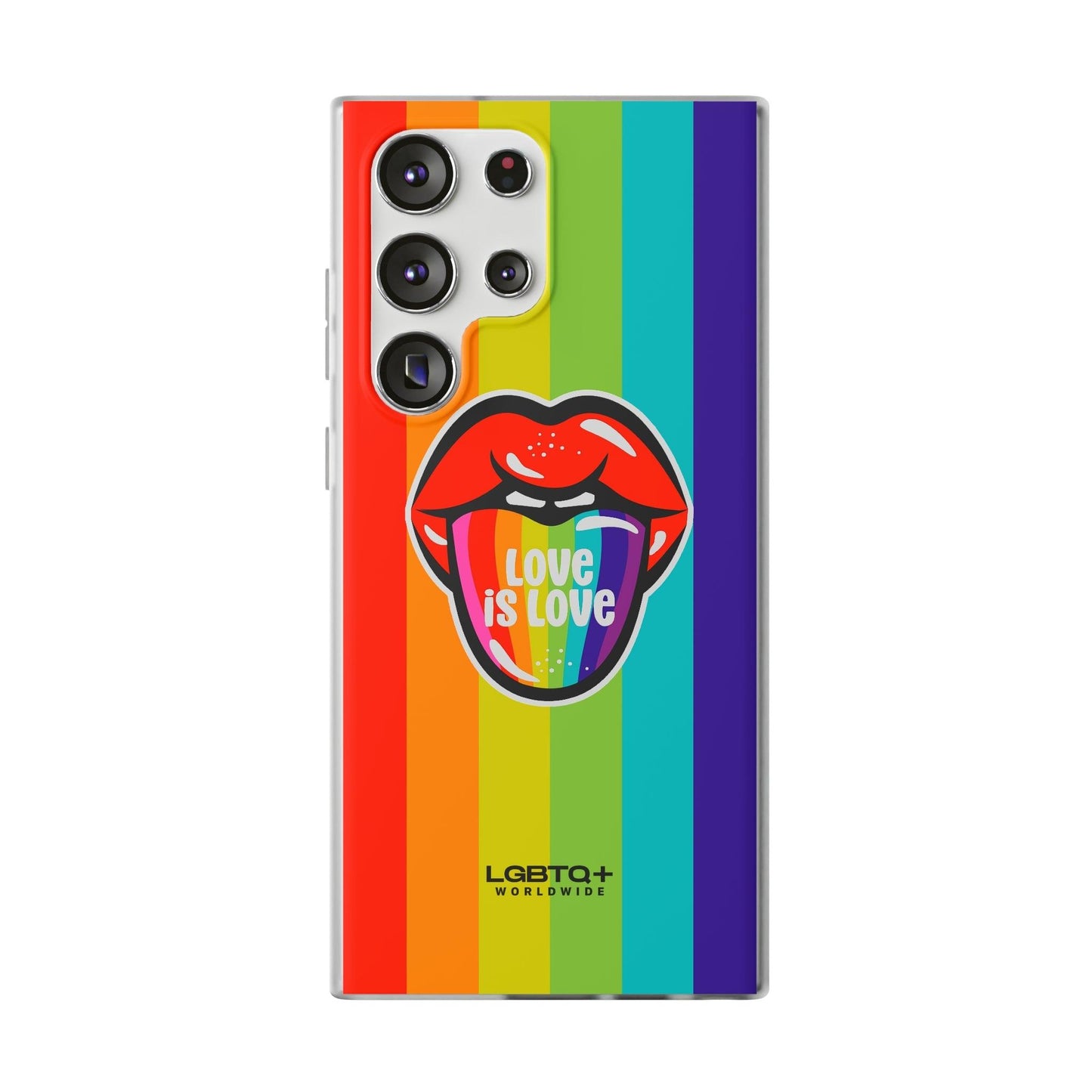 LGBTQWorldwide - ,,LIEBES ZUNGE" Flexible Handyhülle Accessories, Case, iPhone, iPhone Cases, Phone accessory, Phone Cases, Samsung Cases, silikon, Valentine's Day promotion lgbtq Bekleidung Accessoires unisex Zubehör