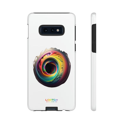 LGBTQWorldwide - ,,SCHWARZES LOCH" Doppelgehäuse Handyhülle Accessories, Glossy, iPhone Cases, Matte, Phone accessory, Phone Cases, Samsung Cases, tough, Valentine's Day Picks lgbtq Bekleidung Accessoires unisex Zubehör