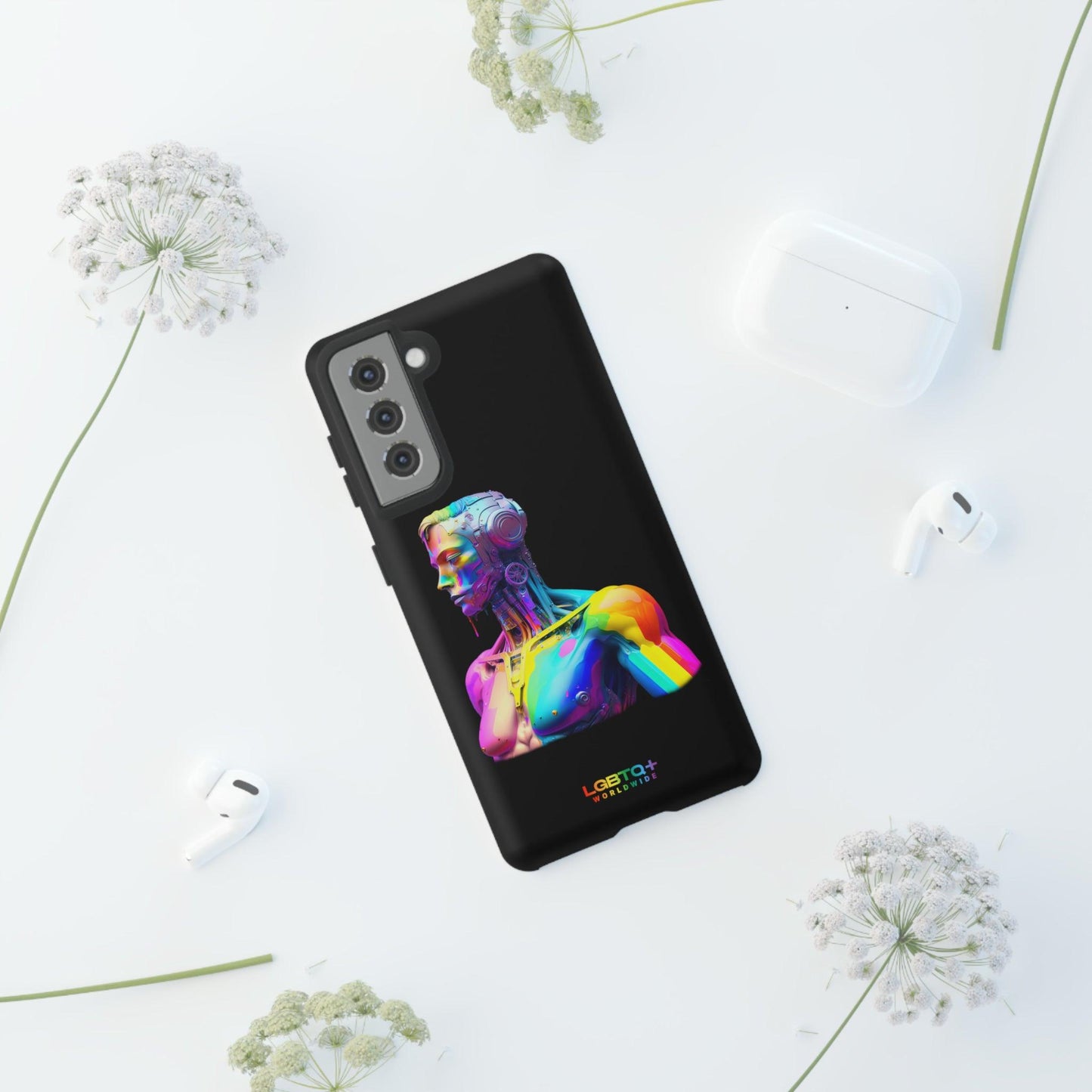 LGBTQWorldwide - ,,ZUKÜNFTIGER ROBOTER" Doppelgehäuse Handyhülle Accessories, Glossy, iPhone Cases, Matte, Phone accessory, Phone Cases, Samsung Cases, tough, Valentine's Day Picks lgbtq Bekleidung Accessoires unisex Zubehör