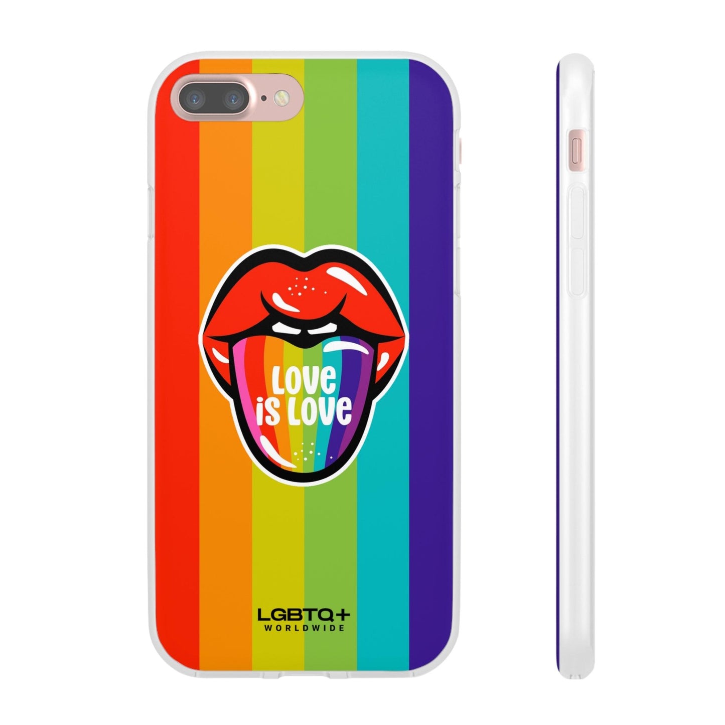 LGBTQWorldwide - ,,LIEBES ZUNGE" Flexible Handyhülle Accessories, Case, iPhone, iPhone Cases, Phone accessory, Phone Cases, Samsung Cases, silikon, Valentine's Day promotion lgbtq Bekleidung Accessoires unisex Zubehör