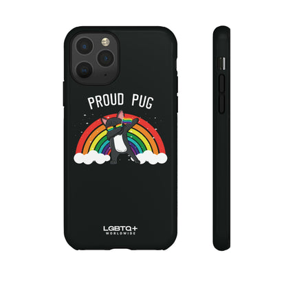 LGBTQWorldwide - ,,PROUD PUG" Doppelgehäuse Handyhülle Accessories, Glossy, iPhone Cases, Matte, Phone accessory, Phone Cases, Samsung Cases, Thermo, Valentine's Day Picks lgbtq Bekleidung Accessoires unisex Zubehör