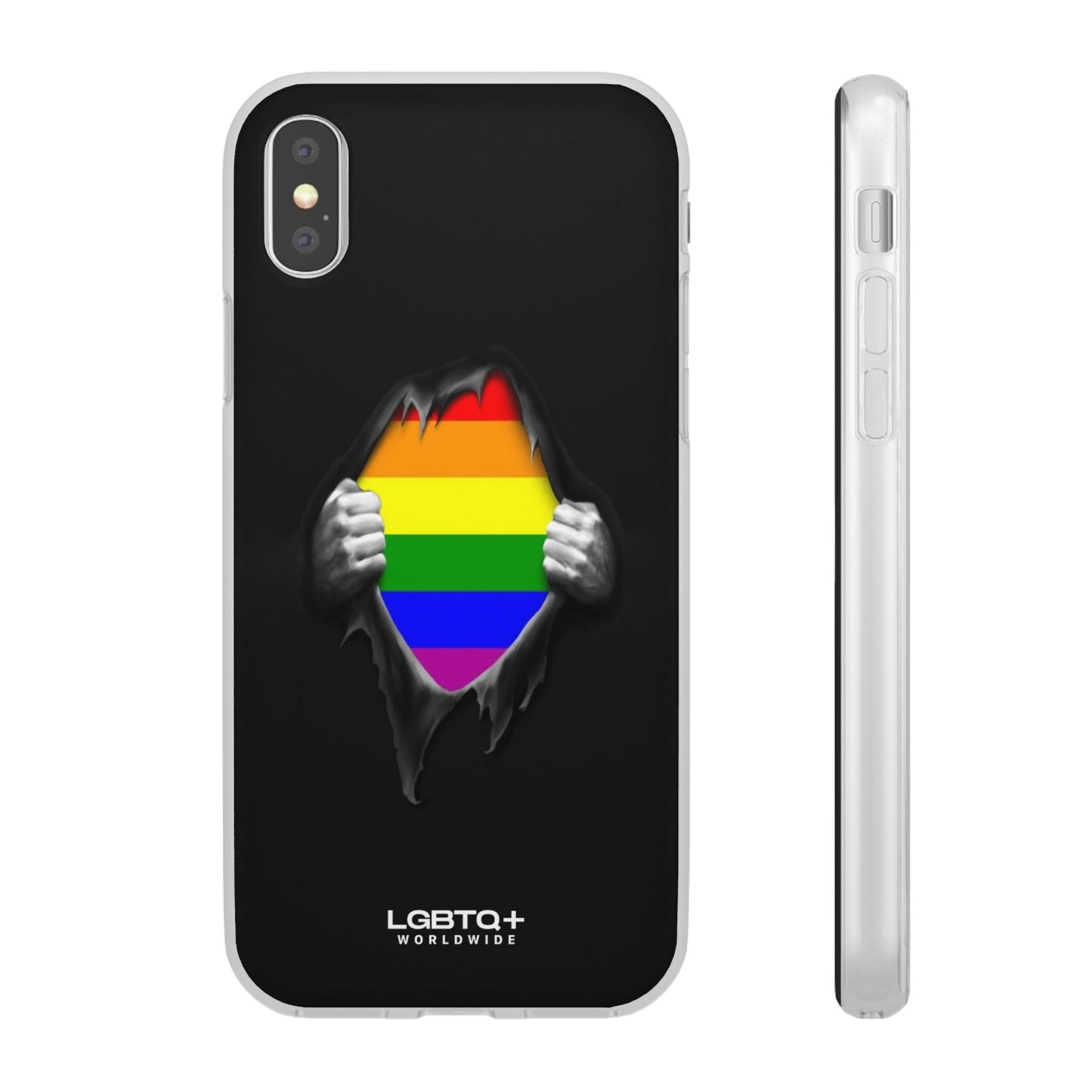 LGBTQWorldwide - ,,SCHWARZES LOCH" Flexible Handyhülle Accessories, Case, iPhone, iPhone Cases, Phone accessory, Phone Cases, Samsung Cases, silikon, Valentine's Day promotion lgbtq Bekleidung Accessoires unisex Zubehör