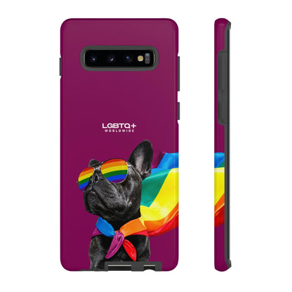 LGBTQWorldwide - ,,GLÜCKLICHER HUND" Doppelgehäuse Handyhülle Accessories, Glossy, iPhone Cases, Matte, Phone accessory, Phone Cases, Samsung Cases, Thermo, Valentine's Day Picks lgbtq Bekleidung Accessoires unisex Zubehör