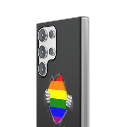 LGBTQWorldwide - ,,SCHWARZES LOCH" Flexible Handyhülle Accessories, Case, iPhone, iPhone Cases, Phone accessory, Phone Cases, Samsung Cases, silikon, Valentine's Day promotion lgbtq Bekleidung Accessoires unisex Zubehör