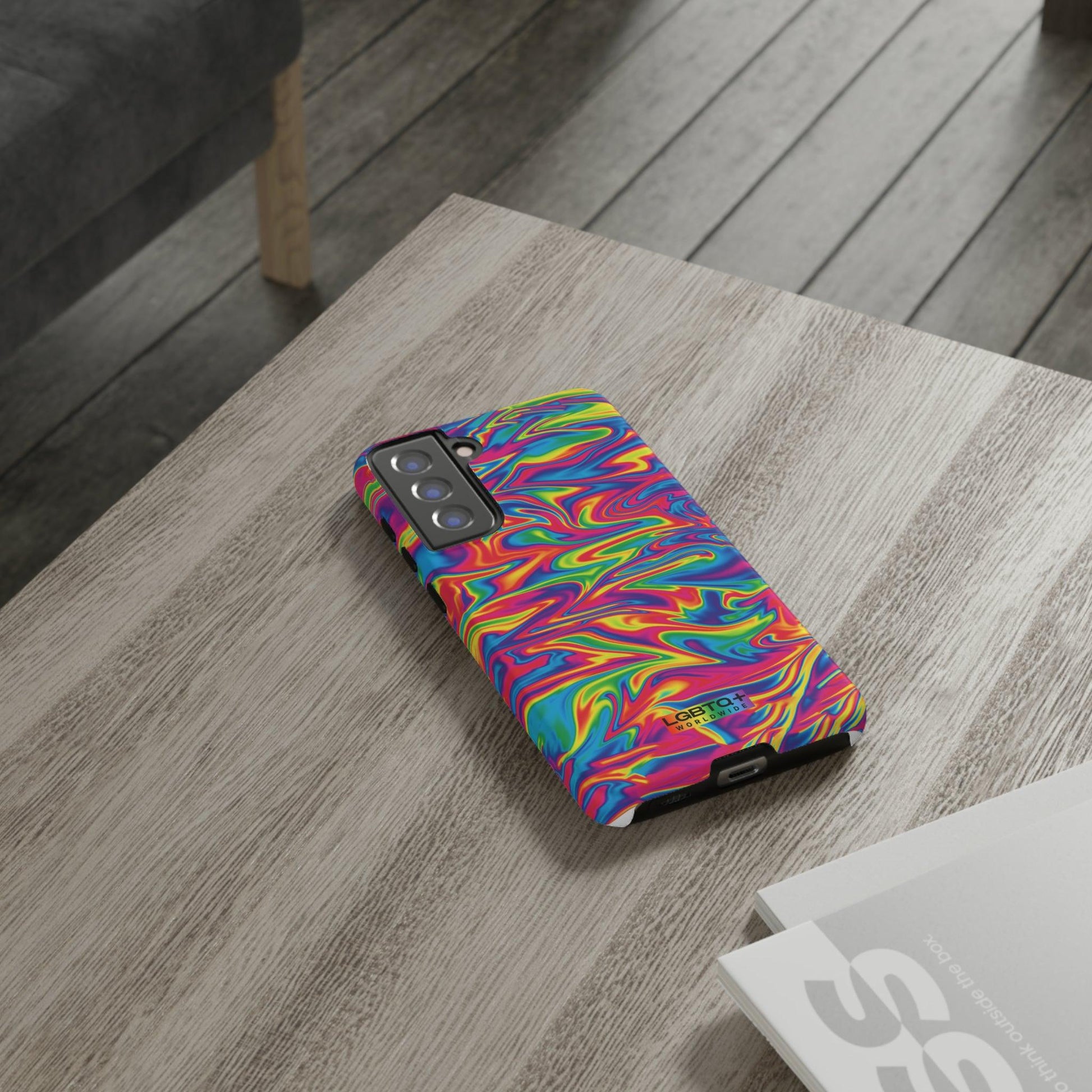 LGBTQWorldwide - ,,ABSTRACT" Doppelgehäuse Handyhülle Accessories, Glossy, iPhone Cases, Matte, Phone accessory, Phone Cases, Samsung Cases, Thermo, Valentine's Day Picks lgbtq Bekleidung Accessoires unisex Zubehör