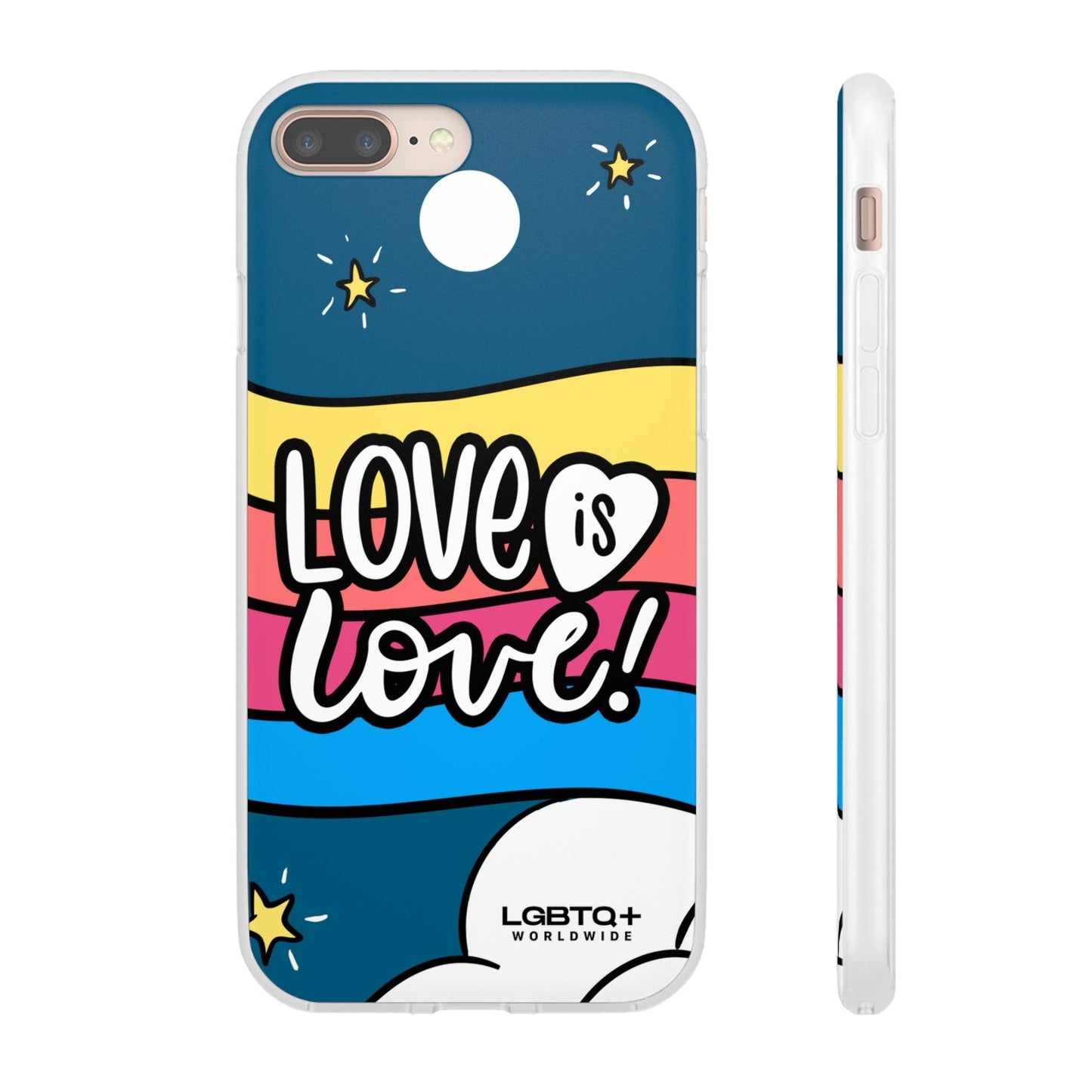 LGBTQWorldwide - ,,LIEBES WOLKE" Flexible Handyhülle Accessories, Case, iPhone, iPhone Cases, Phone accessory, Phone Cases, Samsung Cases, silikon, Valentine's Day promotion lgbtq Bekleidung Accessoires unisex Zubehör