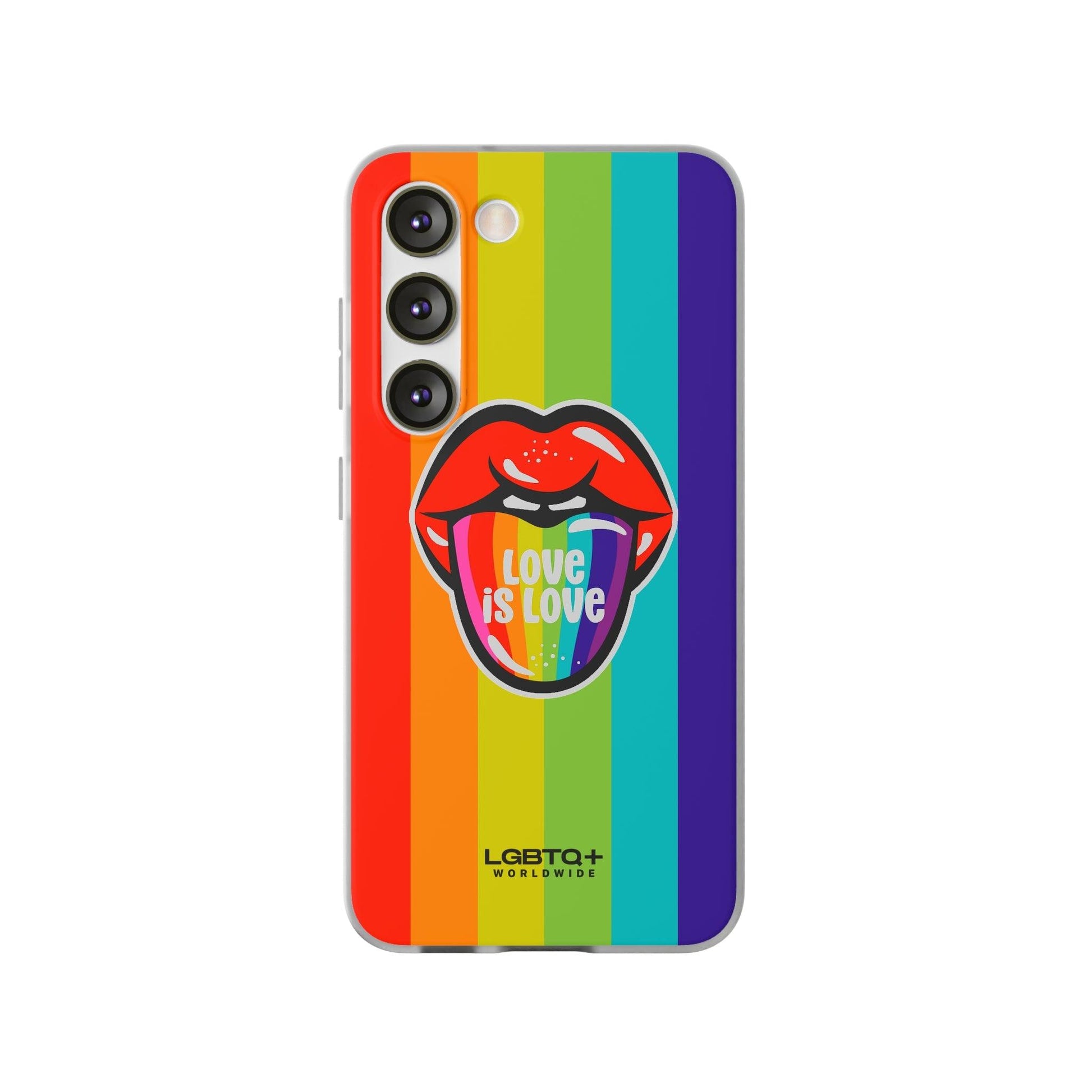 LGBTQWorldwide - ,,LIEBES ZUNGE" Flexible Handyhülle Accessories, Case, iPhone, iPhone Cases, Phone accessory, Phone Cases, Samsung Cases, silikon, Valentine's Day promotion lgbtq Bekleidung Accessoires unisex Zubehör