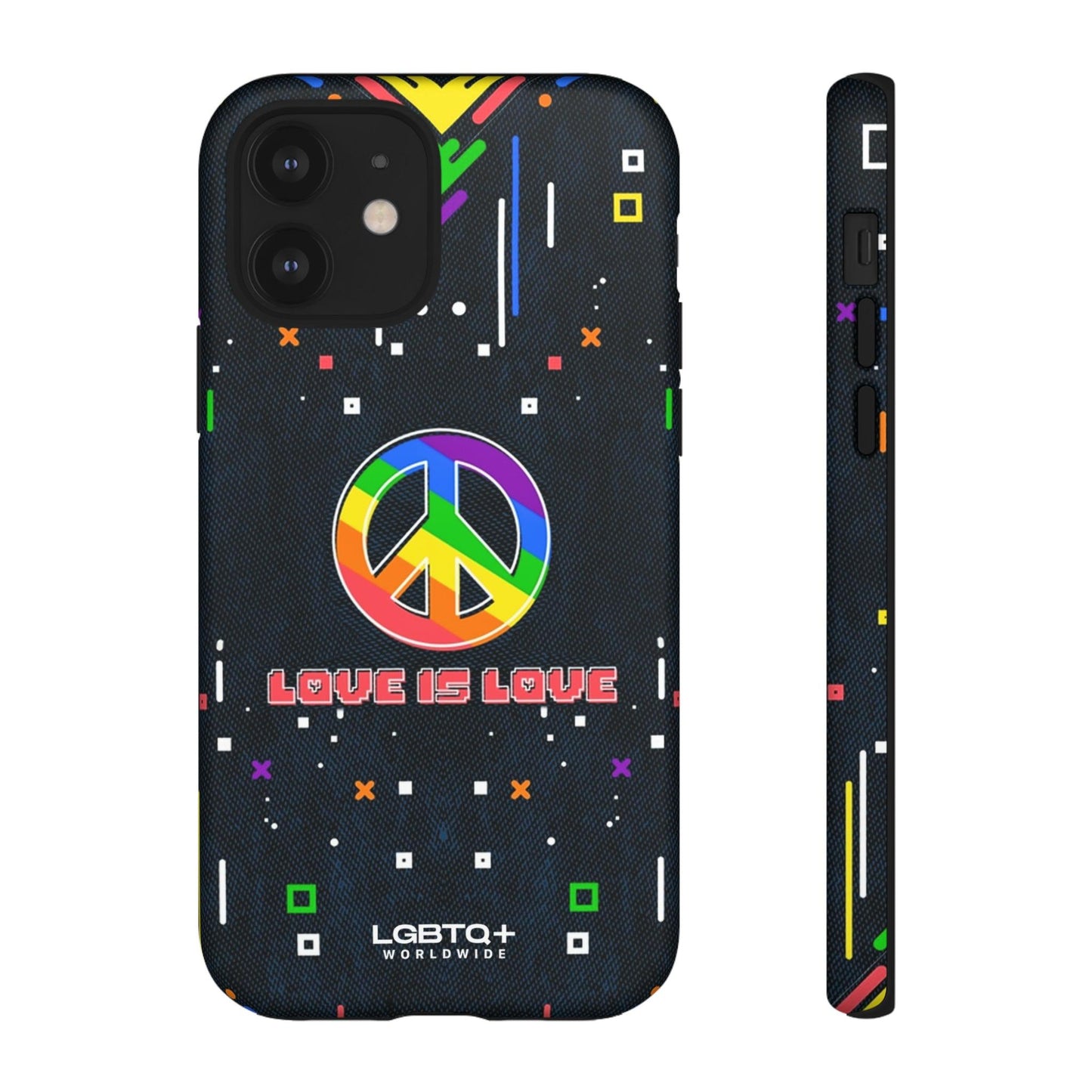 LGBTQWorldwide - ,,PEACE" Doppelgehäuse Handyhülle Accessories, Glossy, iPhone Cases, Matte, Phone accessory, Phone Cases, Samsung Cases, Thermo, Valentine's Day Picks lgbtq Bekleidung Accessoires unisex Zubehör