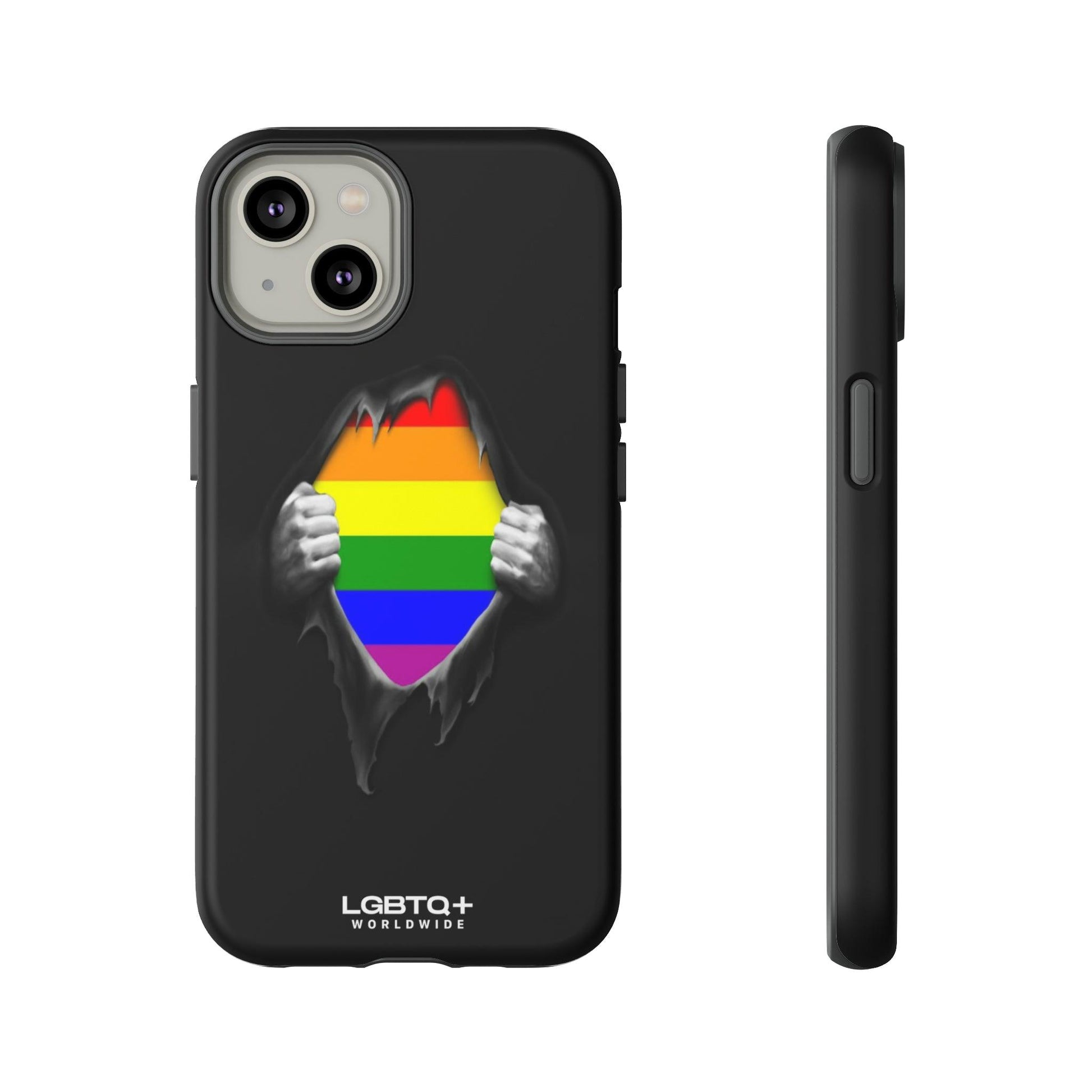 LGBTQWorldwide - ,,SCHWARZES LOCH" Doppelgehäuse Handyhülle Accessories, Glossy, iPhone Cases, Matte, Phone accessory, Phone Cases, Samsung Cases, Thermo, Valentine's Day Picks lgbtq Bekleidung Accessoires unisex Zubehör