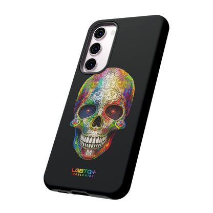 LGBTQWorldwide - ,,SKULL HEAD" Doppelgehäuse Handyhülle Accessories, Glossy, iPhone Cases, Matte, Phone accessory, Phone Cases, Samsung Cases, tough, Valentine's Day Picks lgbtq Bekleidung Accessoires unisex Zubehör