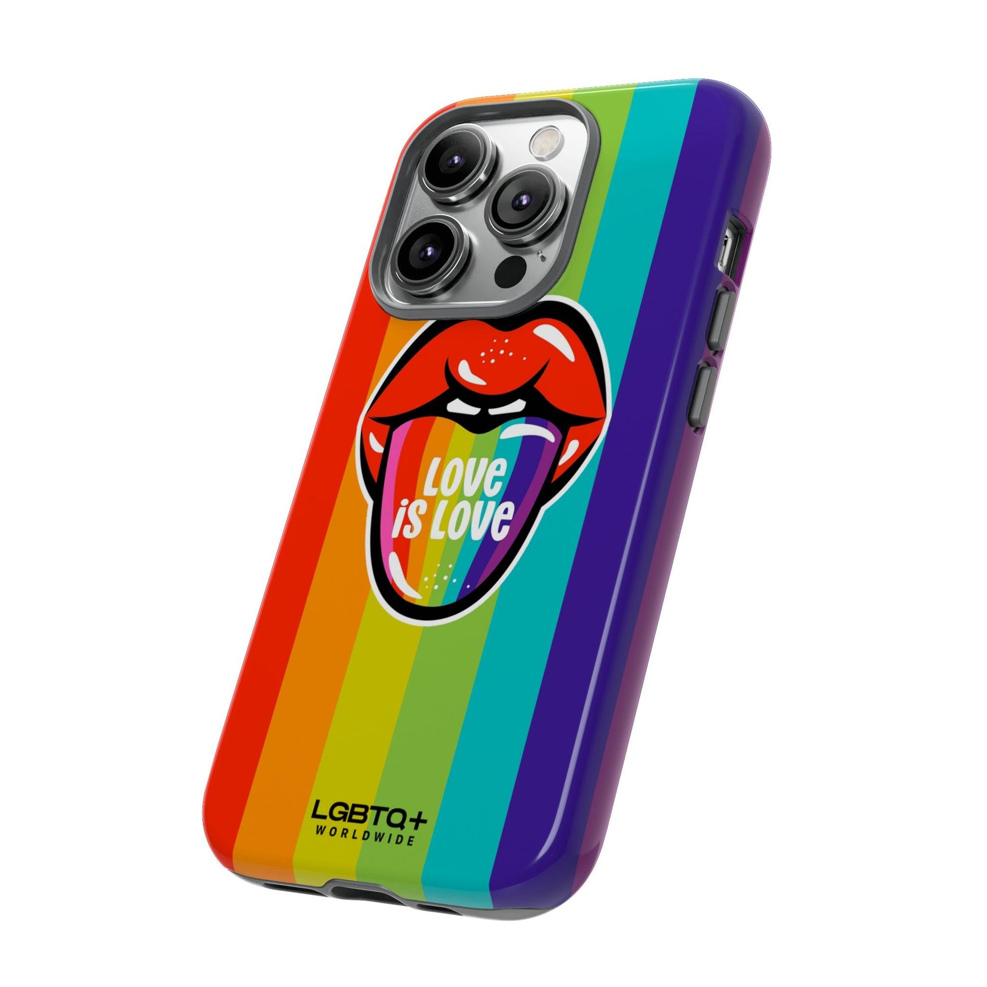 LGBTQWorldwide - ,,LIEBES ZUNGE" Doppelgehäuse Handyhülle Accessories, Glossy, iPhone Cases, Matte, Phone accessory, Phone Cases, Samsung Cases, Thermo, Valentine's Day Picks lgbtq Bekleidung Accessoires unisex Zubehör