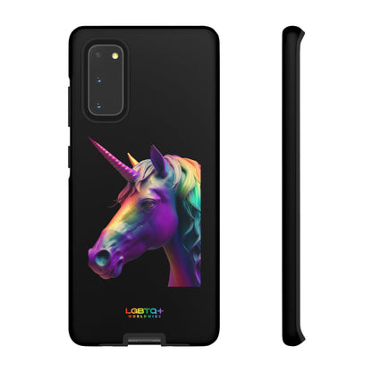 LGBTQWorldwide - ,,REGENBOGEN EINHORN" Doppelgehäuse Handyhülle Accessories, Glossy, iPhone Cases, Matte, Phone accessory, Phone Cases, Samsung Cases, tough, Valentine's Day Picks lgbtq Bekleidung Accessoires unisex Zubehör