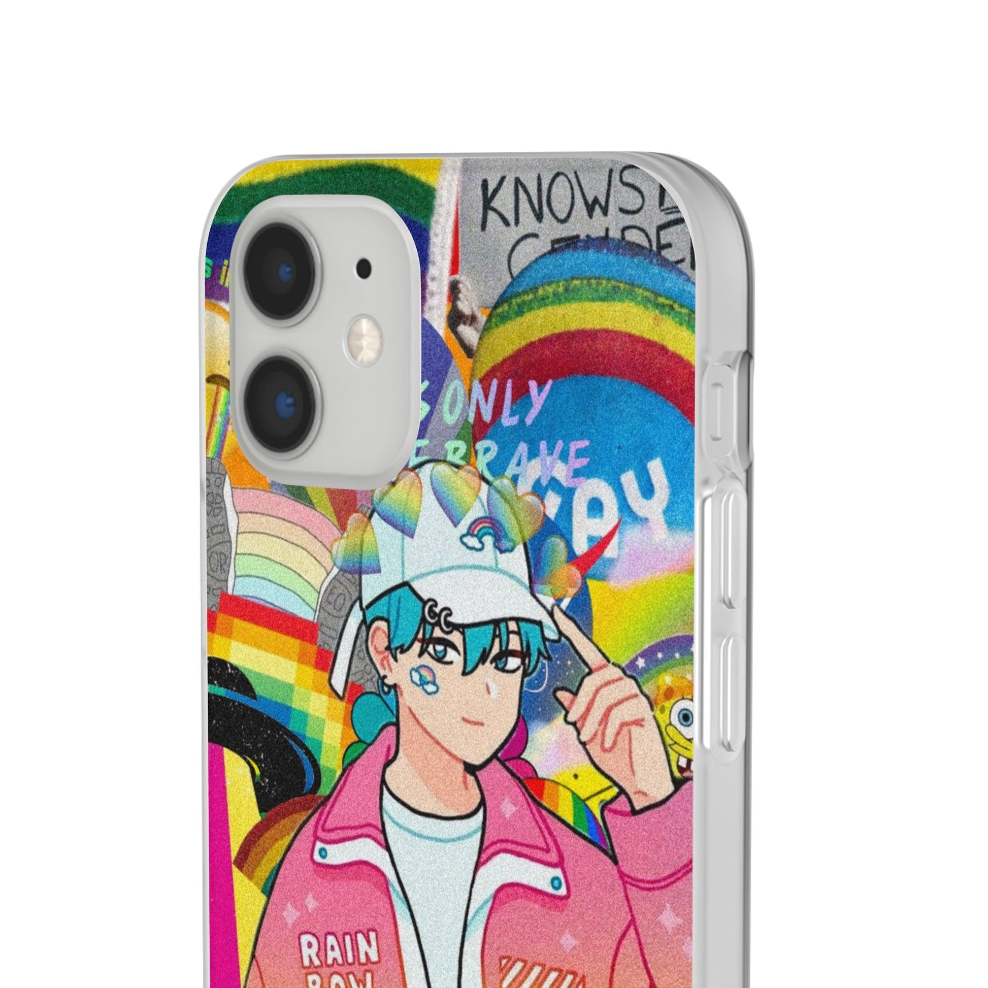 LGBTQWorldwide - ,,REGENBOGEN JUNGE" Flexible Handyhülle Accessories, Case, iPhone, iPhone Cases, Phone accessory, Phone Cases, Samsung Cases, silikon, Valentine's Day promotion lgbtq Bekleidung Accessoires unisex Zubehör