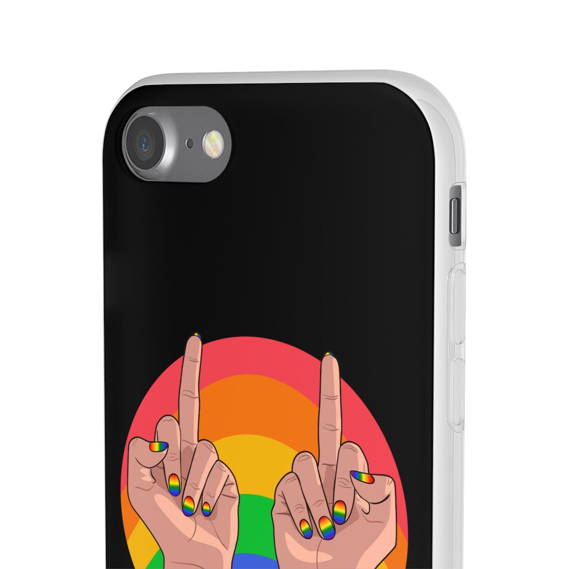 LGBTQWorldwide - ,,GIVE A FUCK" Flexible Handyhülle Accessories, Case, iPhone, iPhone Cases, Phone accessory, Phone Cases, Samsung Cases, silikon, Valentine's Day promotion lgbtq Bekleidung Accessoires unisex Zubehör