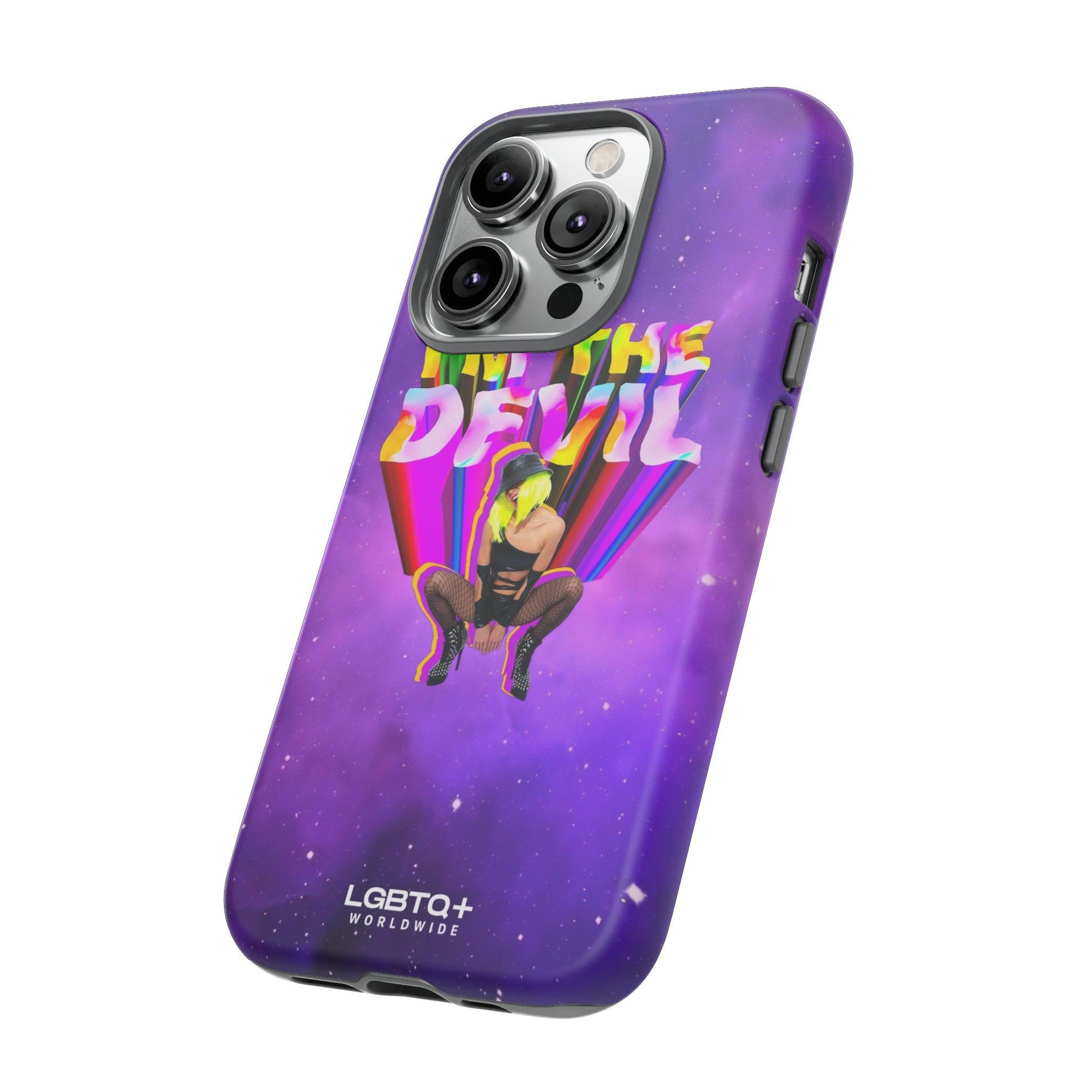 LGBTQWorldwide - ,,I AM THE DEVIL" Doppelgehäuse Handyhülle Accessories, Glossy, iPhone Cases, Matte, Phone accessory, Phone Cases, Samsung Cases, Thermo, Valentine's Day Picks lgbtq Bekleidung Accessoires unisex Zubehör