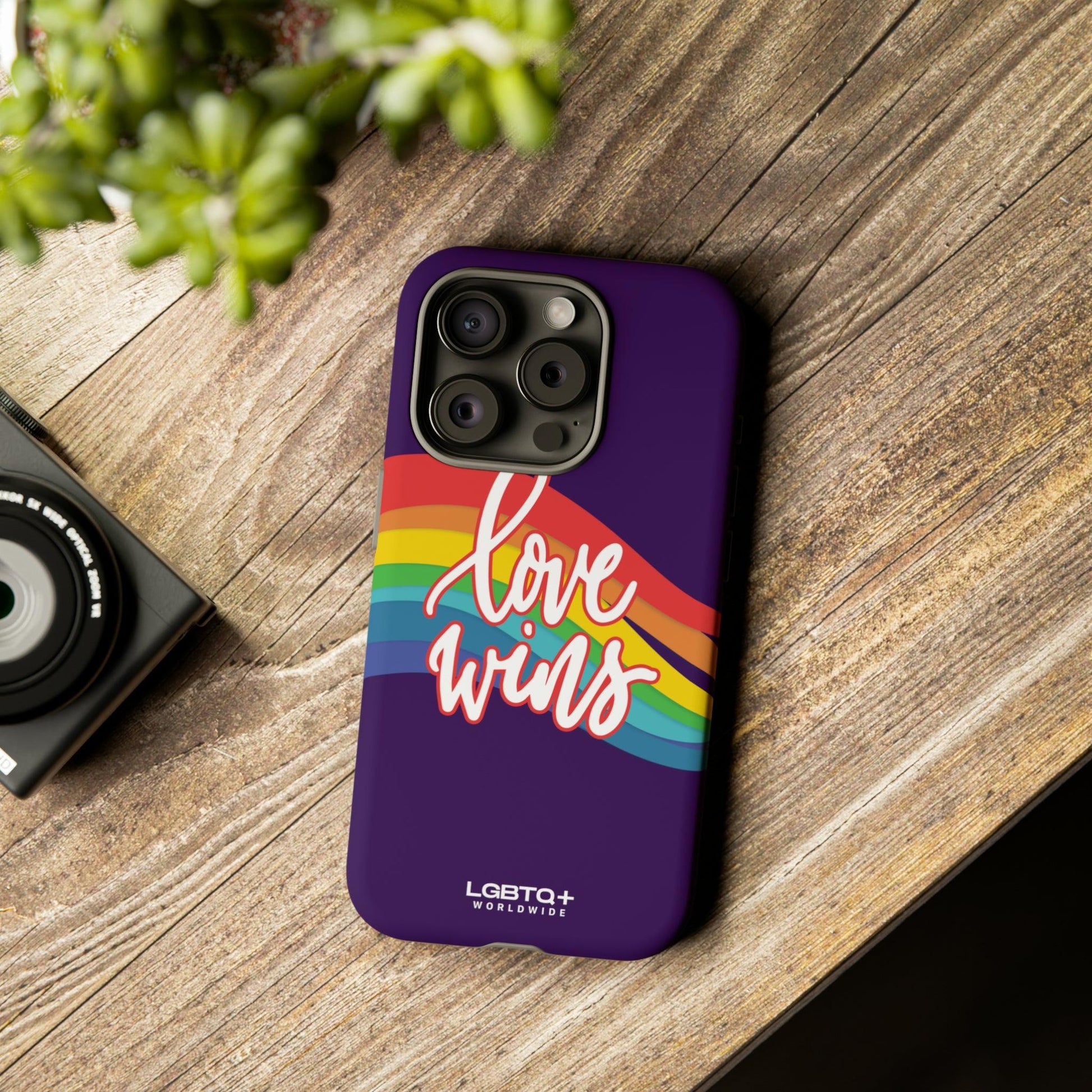 LGBTQWorldwide - ,,LIEBE GEWINNT" Doppelgehäuse Handyhülle Accessories, Glossy, iPhone Cases, Matte, Phone accessory, Phone Cases, Samsung Cases, Thermo, Valentine's Day Picks lgbtq Bekleidung Accessoires unisex Zubehör