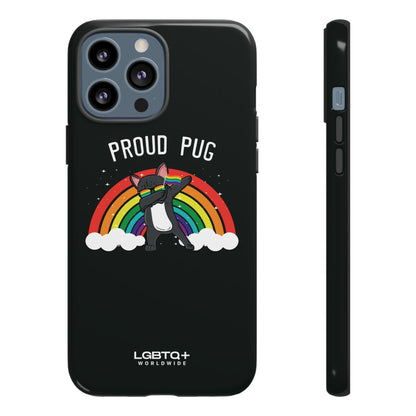 LGBTQWorldwide - ,,PROUD PUG" Doppelgehäuse Handyhülle Accessories, Glossy, iPhone Cases, Matte, Phone accessory, Phone Cases, Samsung Cases, Thermo, Valentine's Day Picks lgbtq Bekleidung Accessoires unisex Zubehör