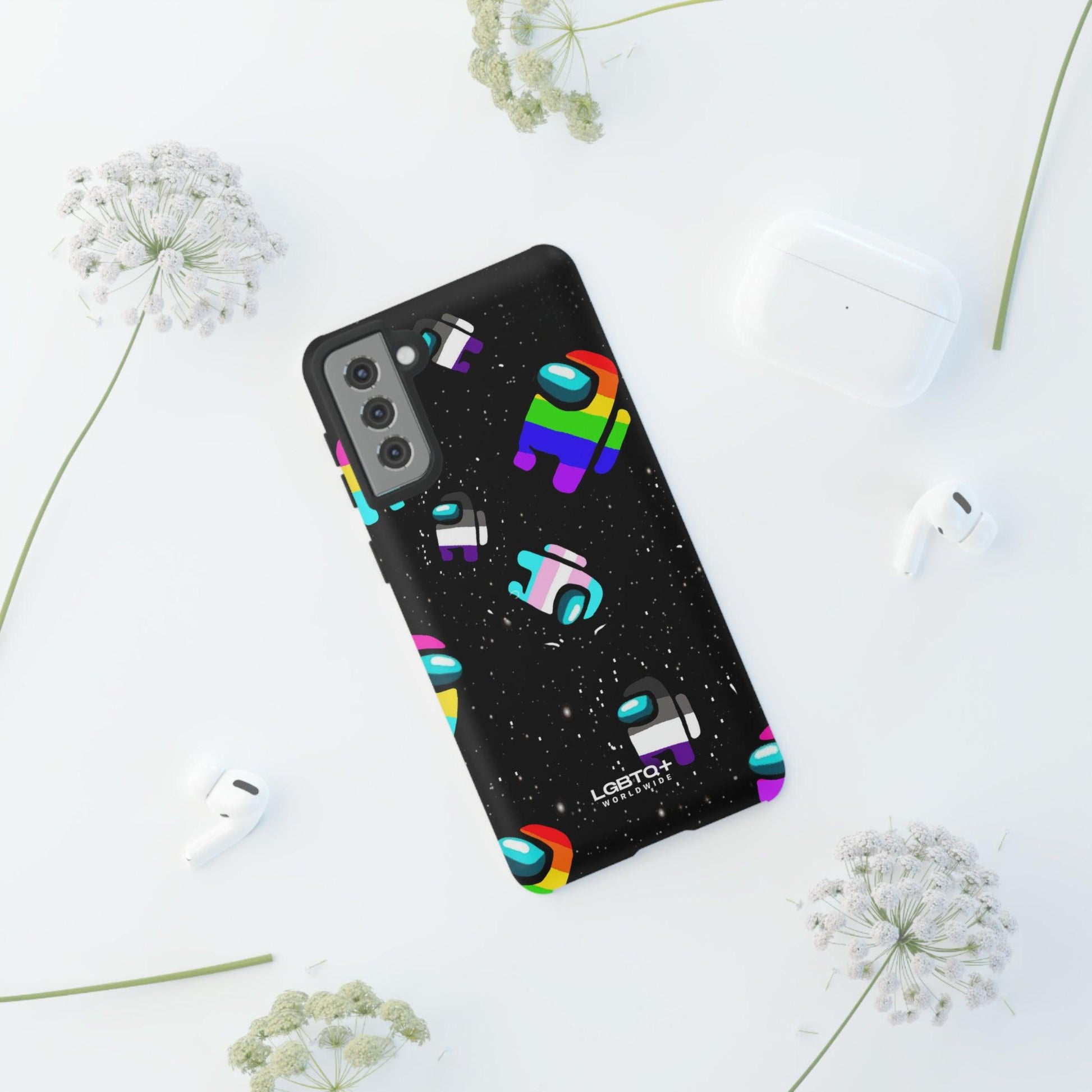 LGBTQWorldwide - ,,IMPOSTER" Doppelgehäuse Handyhülle Accessories, Glossy, iPhone Cases, Matte, Phone accessory, Phone Cases, Samsung Cases, Thermo, Valentine's Day Picks lgbtq Bekleidung Accessoires unisex Zubehör