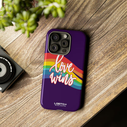 LGBTQWorldwide - ,,LIEBE GEWINNT" Doppelgehäuse Handyhülle Accessories, Glossy, iPhone Cases, Matte, Phone accessory, Phone Cases, Samsung Cases, Thermo, Valentine's Day Picks lgbtq Bekleidung Accessoires unisex Zubehör