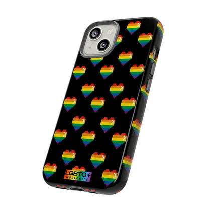 LGBTQWorldwide - ,,COMIC HERZEN" Doppelgehäuse Handyhülle Accessories, Glossy, iPhone Cases, Matte, Phone accessory, Phone Cases, Samsung Cases, Thermo, Valentine's Day Picks lgbtq Bekleidung Accessoires unisex Zubehör