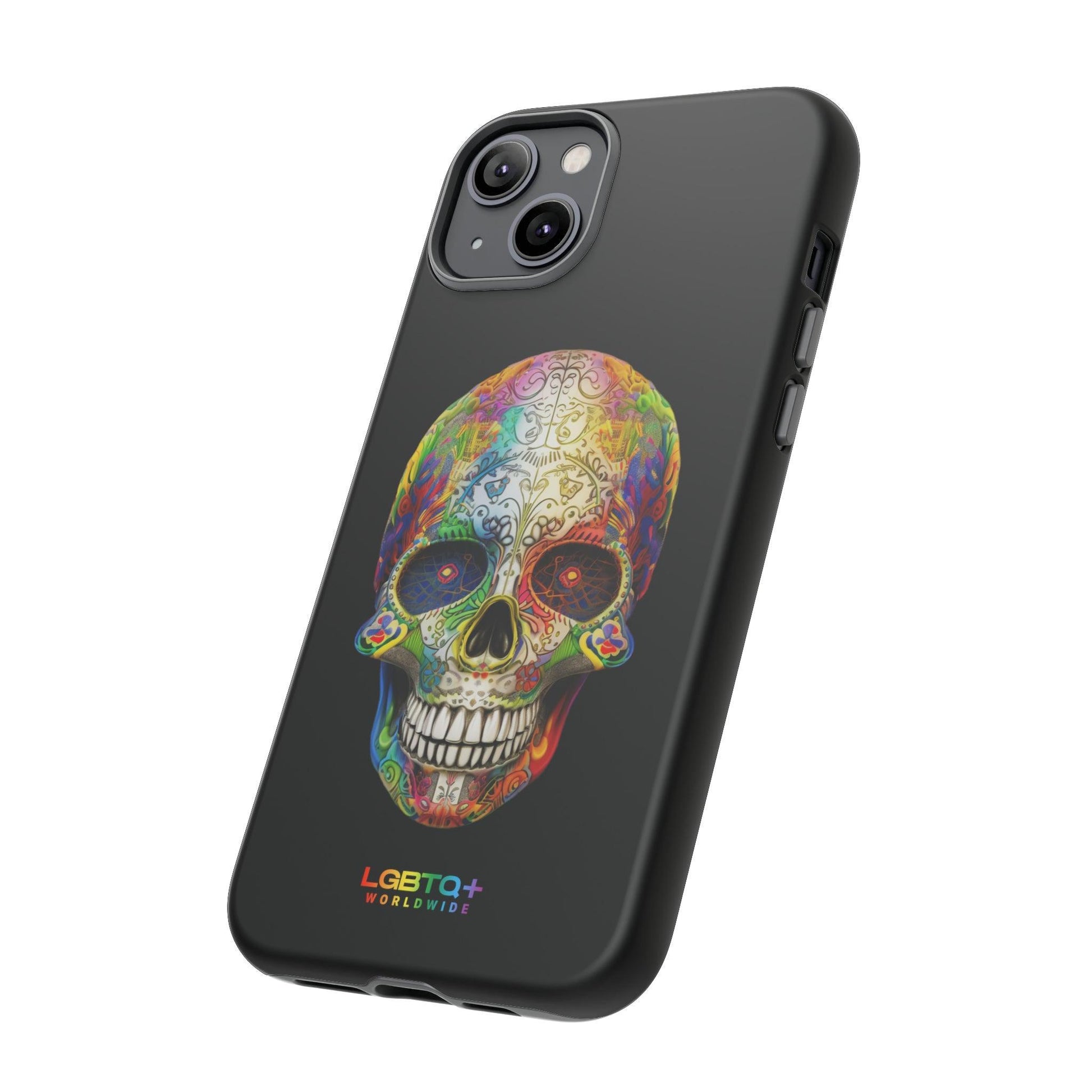 LGBTQWorldwide - ,,SKULL HEAD" Doppelgehäuse Handyhülle Accessories, Glossy, iPhone Cases, Matte, Phone accessory, Phone Cases, Samsung Cases, tough, Valentine's Day Picks lgbtq Bekleidung Accessoires unisex Zubehör