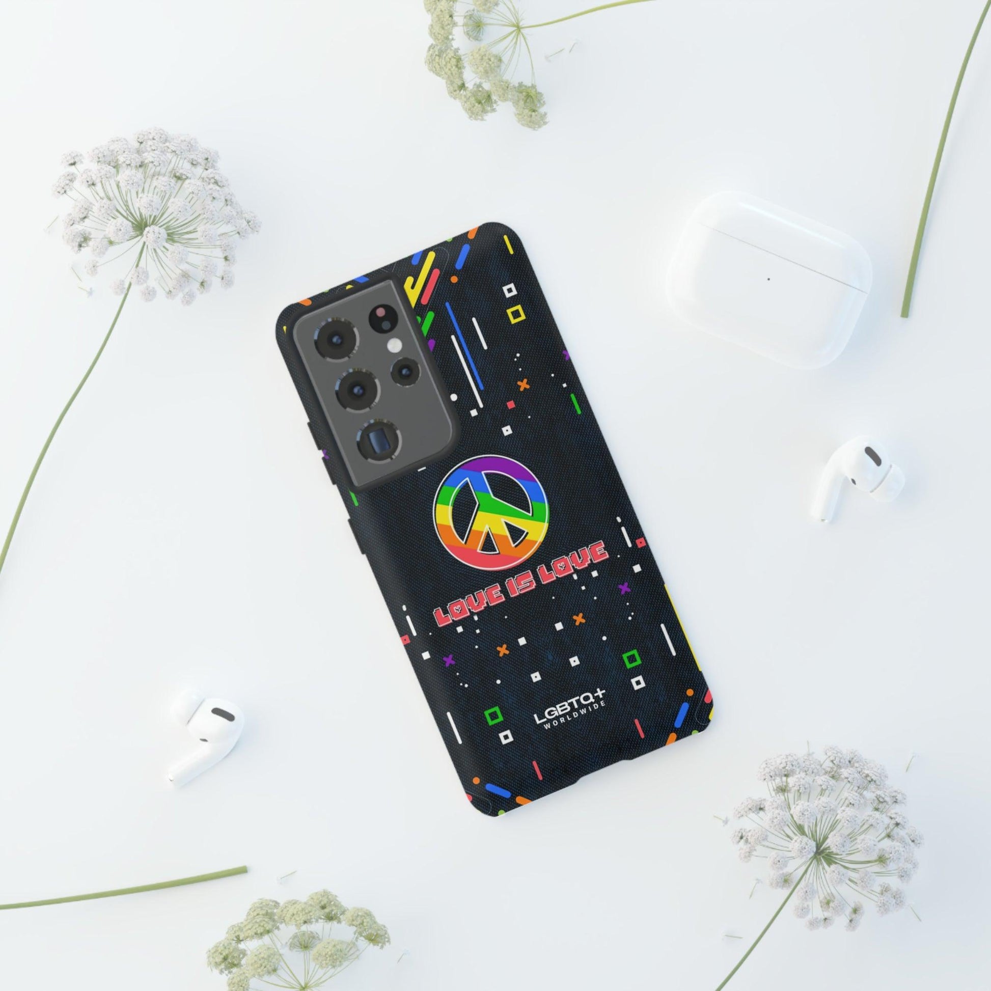 LGBTQWorldwide - ,,PEACE" Doppelgehäuse Handyhülle Accessories, Glossy, iPhone Cases, Matte, Phone accessory, Phone Cases, Samsung Cases, Thermo, Valentine's Day Picks lgbtq Bekleidung Accessoires unisex Zubehör